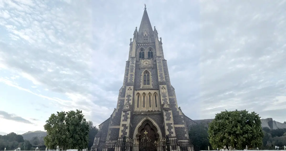 Photo of one of the many churches Rev. James Baker has walked past recently in the UK